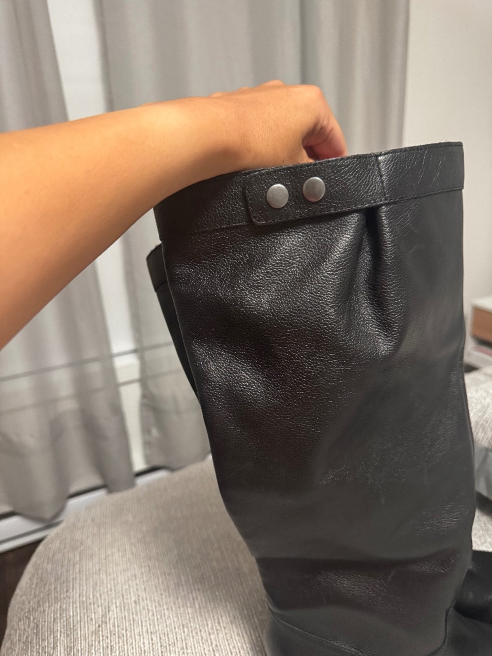 Botte cuir noir Aldo